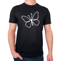 Herren T-Shirt Schmetterling Silhouette Größe...