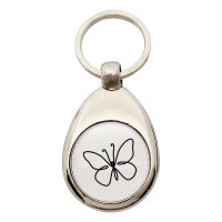 Schlüsselanhänger Schmetterling Silhouette