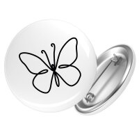 Button Schmetterling Silhouette