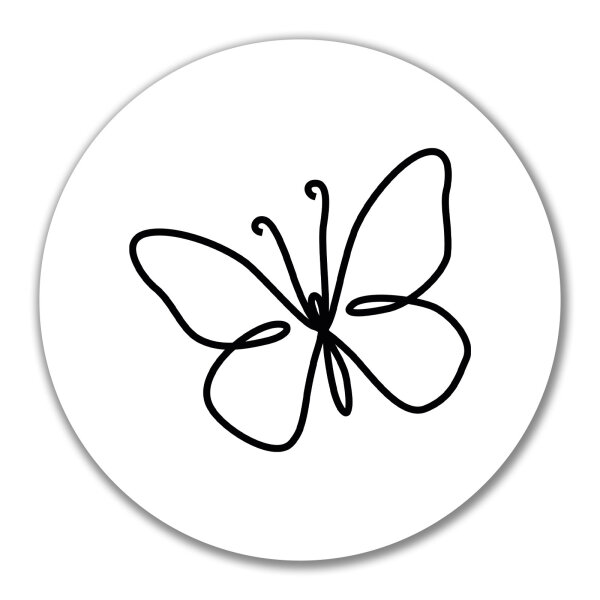 Aufkleber Schmetterling Silhouette 10cm Sticker