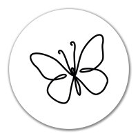 Aufkleber Schmetterling Silhouette 10cm Sticker