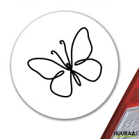 Aufkleber Schmetterling Silhouette 10cm Sticker