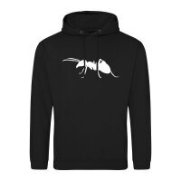 Unisex Hoodie Ameise Silhouette Größe S-3XL