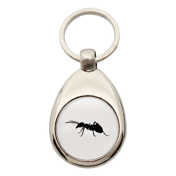Schlüsselanhänger Ameise Silhouette
