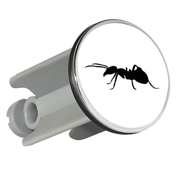 Waschbeckenstöpsel Ameise Silhouette 4cm Abflussstopfen