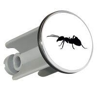 Waschbeckenstöpsel Ameise Silhouette 4cm Abflussstopfen