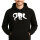Unisex Hoodie Affe Silhouette Größe S-3XL