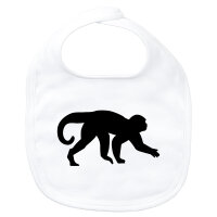 Baby Lätzchen Affe Silhouette