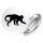 Button Affe Silhouette