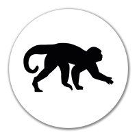Aufkleber Affe Silhouette 10cm Sticker