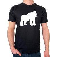 Herren T-Shirt Gorilla Silhouette Größe S-3XL
