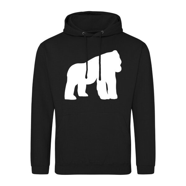 Unisex Hoodie Gorilla Silhouette Größe S-3XL
