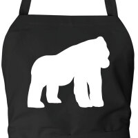 Schürze Gorilla Silhouette