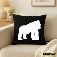 Kissen Gorilla Silhouette 40x40cm