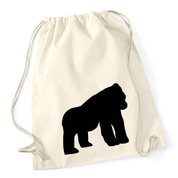 Turnbeutel Gorilla Silhouette 12 Liter