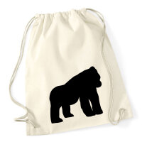 Turnbeutel Gorilla Silhouette 12 Liter