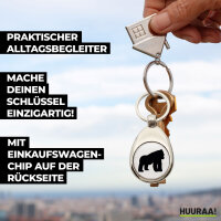 Schlüsselanhänger Gorilla Silhouette