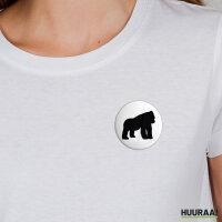 Button Gorilla Silhouette