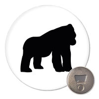 Magnet Gorilla Silhouette 59mm Kühlschrankmagnet...