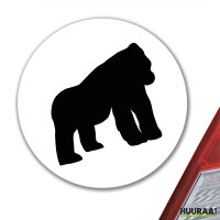 Aufkleber Gorilla Silhouette 10cm Sticker