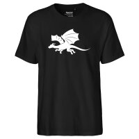 Herren T-Shirt Drache Silhouette Größe S-3XL