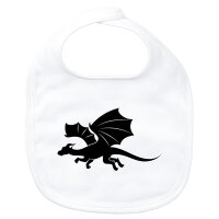Baby Lätzchen Drache Silhouette