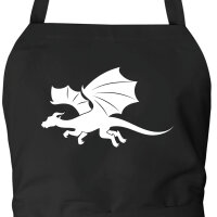 Schürze Drache Silhouette
