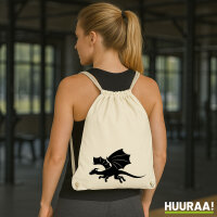 Turnbeutel Drache Silhouette 12 Liter