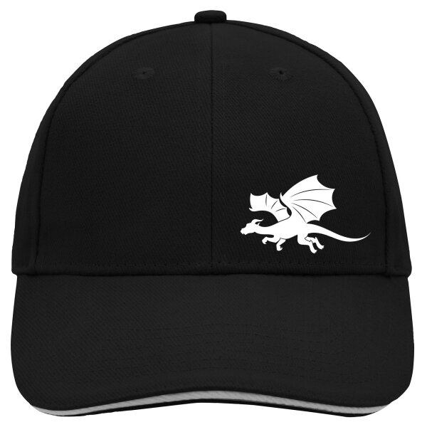 Cappy Mütze Drache Silhouette