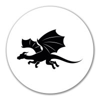 Aufkleber Drache Silhouette 10cm Sticker