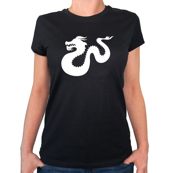 Damen T-Shirt Dragon Silhouette Größe XS-XXL