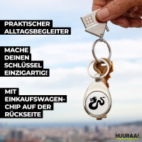Schlüsselanhänger Dragon Silhouette