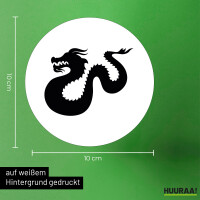 Aufkleber Dragon Silhouette 10cm Sticker