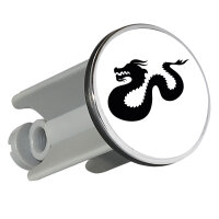 Waschbeckenstöpsel Dragon Silhouette 4cm Abflussstopfen