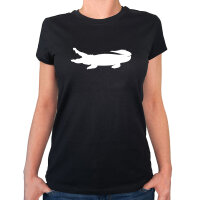 Damen T-Shirt Krokodile Silhouette Größe XS-XXL