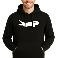 Unisex Hoodie Krokodile Silhouette Größe S-3XL