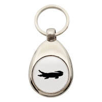 Schlüsselanhänger Krokodile Silhouette