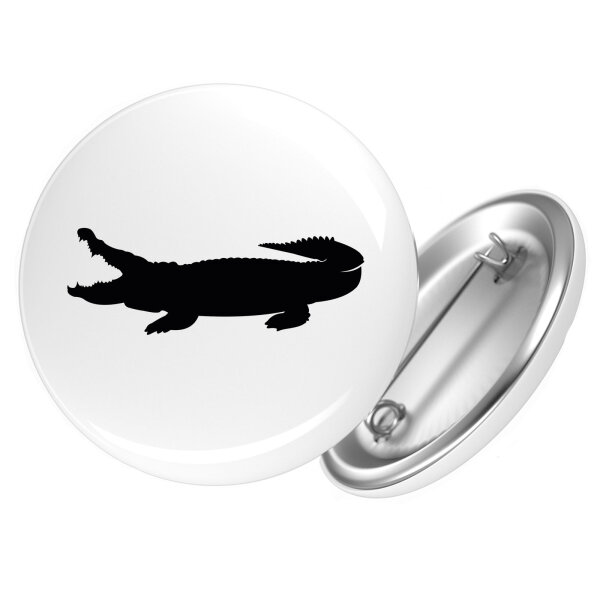 Button Krokodile Silhouette