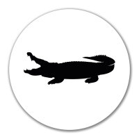 Aufkleber Krokodile Silhouette 10cm Sticker