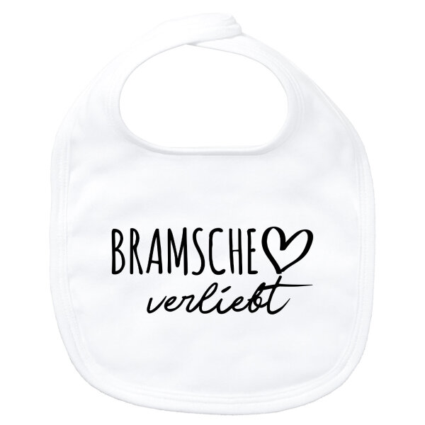 Baby Lätzchen Bramsche verliebt Klettverschluss