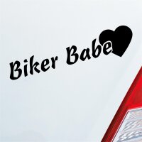 Autoaufkleber Biker Babe ca. 19x4cm