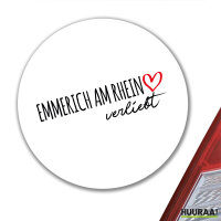 Aufkleber Emmerich am Rhein verliebt 10cm Sticker