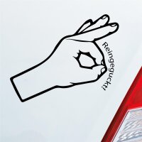 Autoaufkleber Reingeguckt!  ca. 16x10cm