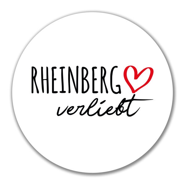 Aufkleber Rheinberg verliebt 10cm Sticker