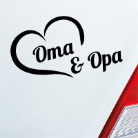 Autoaufkleber Oma & Opa Stolz ca. 16x10cm