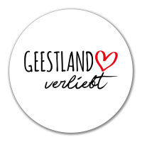Aufkleber Geestland verliebt 10cm Sticker