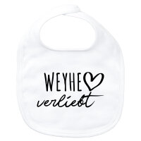 Baby Lätzchen Weyhe verliebt Klettverschluss