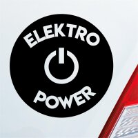 Autoaufkleber Elektro Power ca. 10x10cm