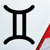 Autoaufkleber Gemini Zwilling  ca. 8x10cm