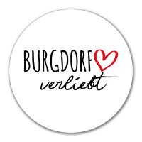 Aufkleber Burgdorf verliebt 10cm Sticker